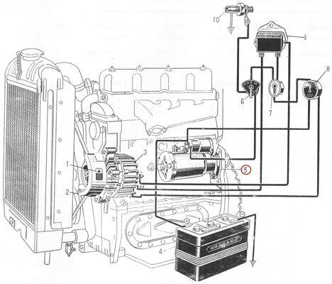 495AG قطعات معدنی موتور دیزل - موتور شروع - QD1328C